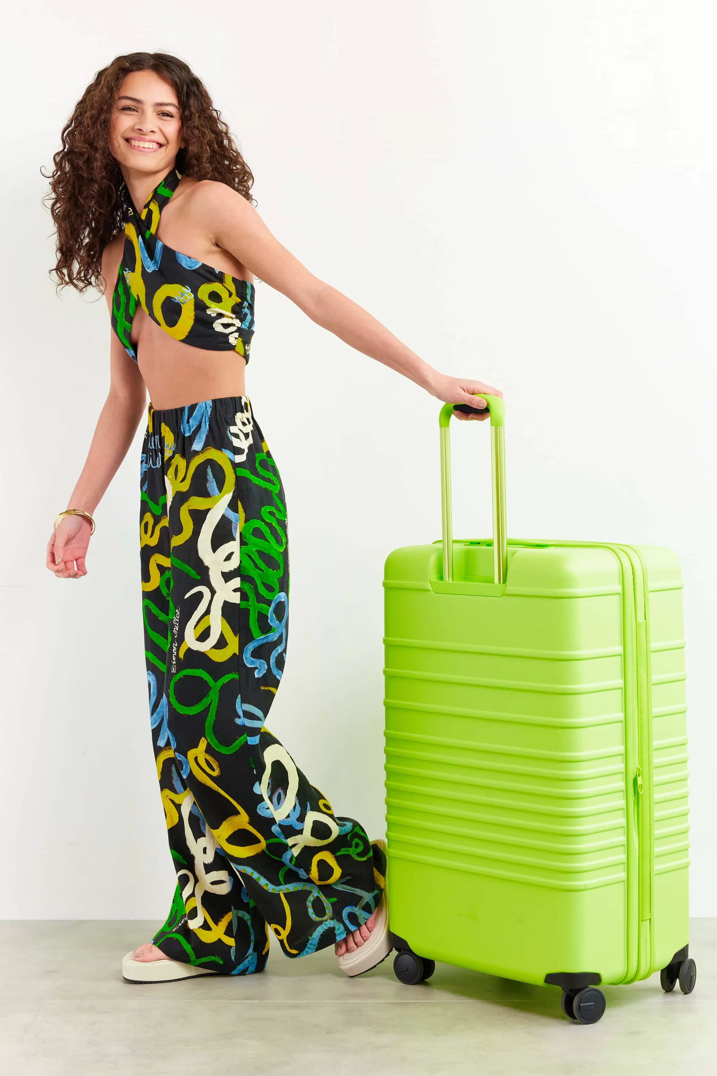 Hot The 29" Large Check-In Roller In Citron Hard-Sided Luggage