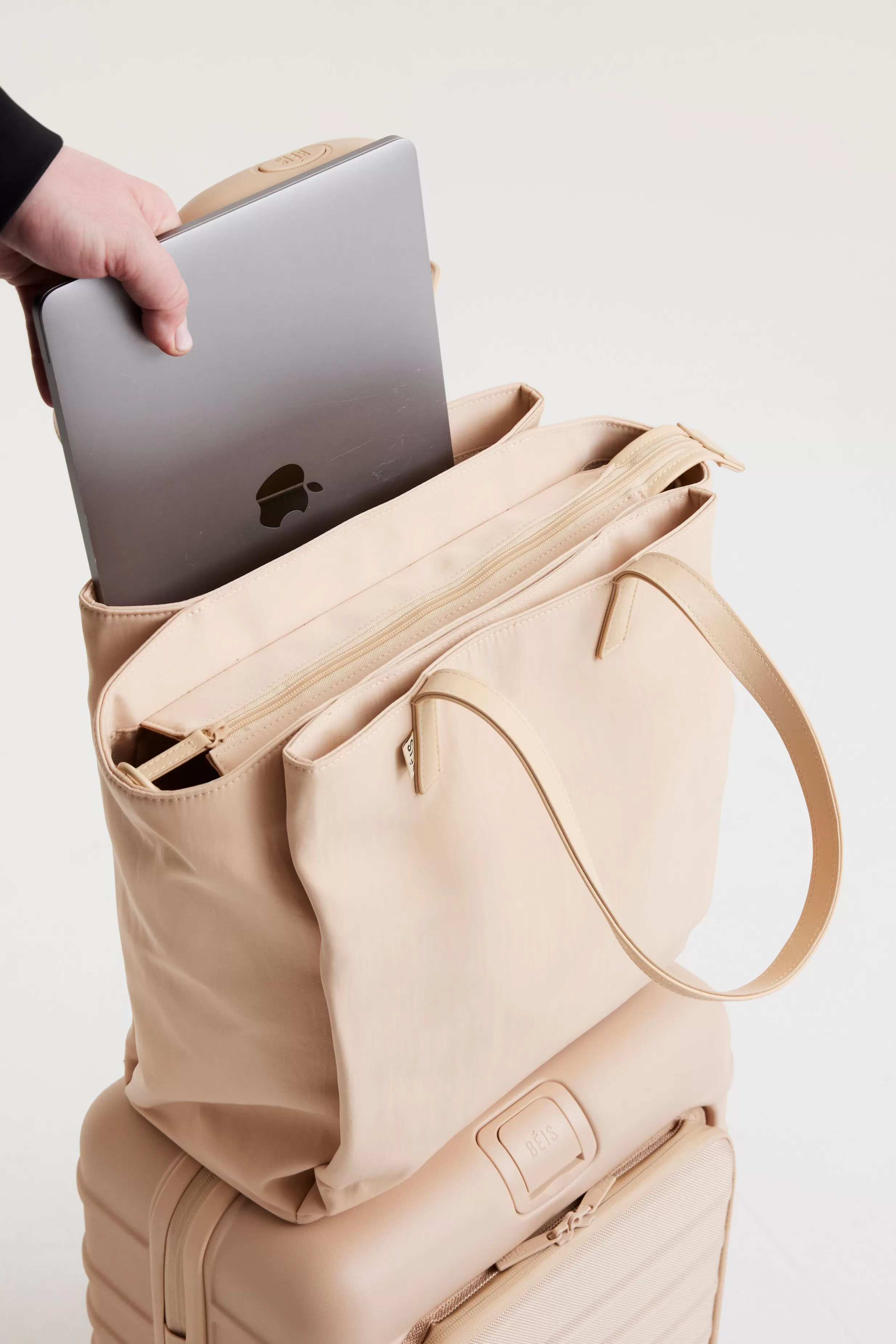 Shop The Commuter Tote In Beige Work Totes