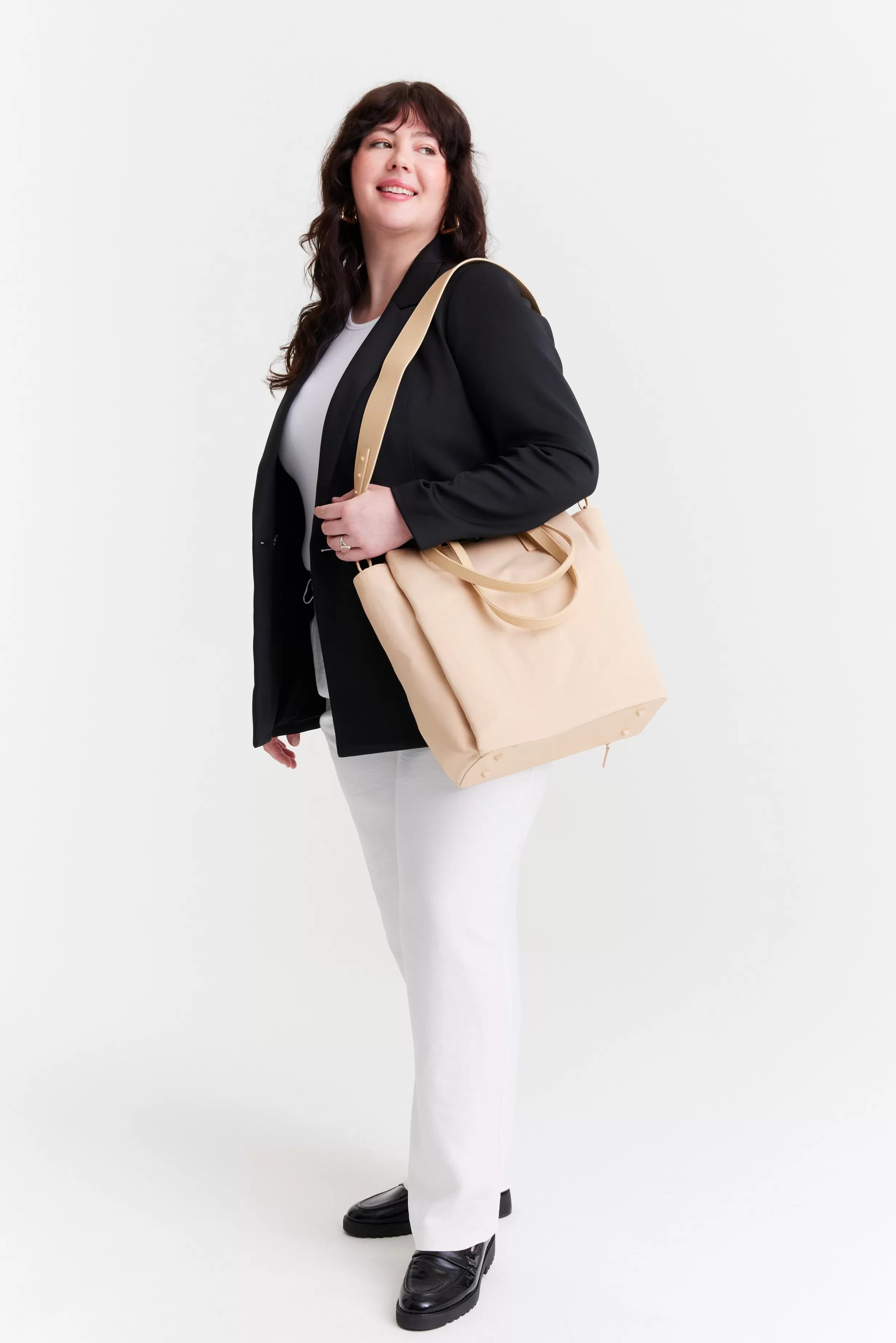 Shop The Commuter Tote In Beige Work Totes