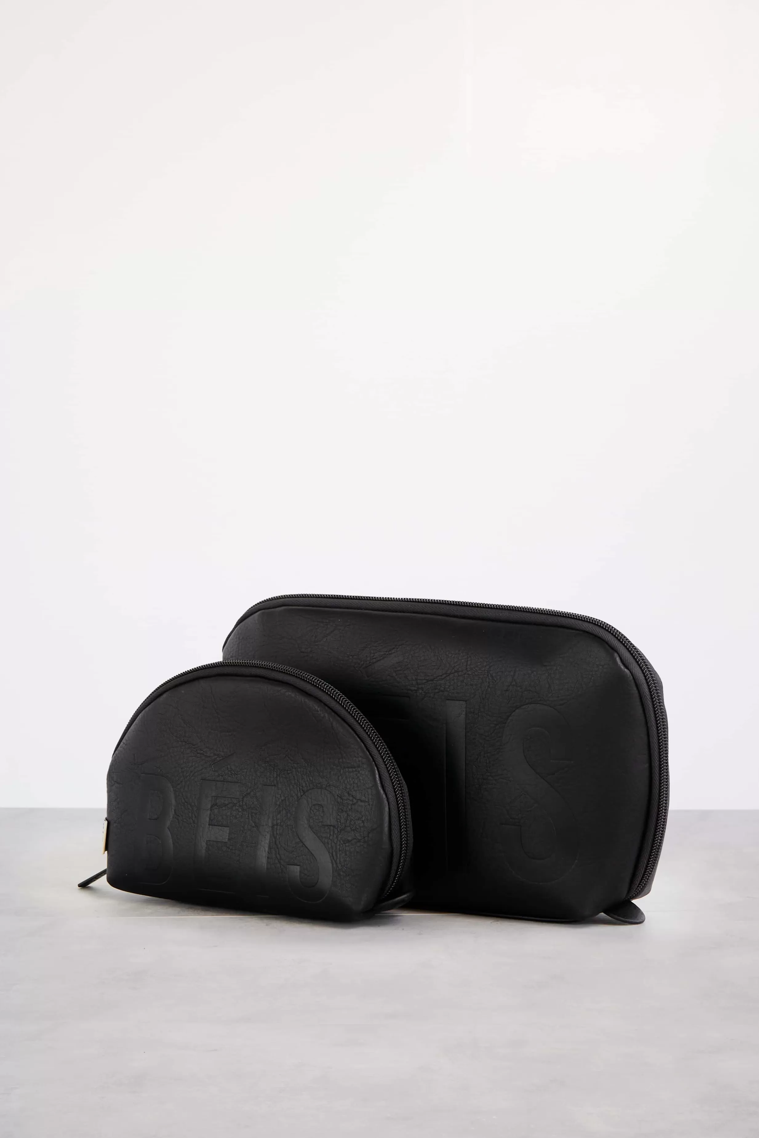 Shop The Cosmetic Pouch Set In Black Cosmetic Bags