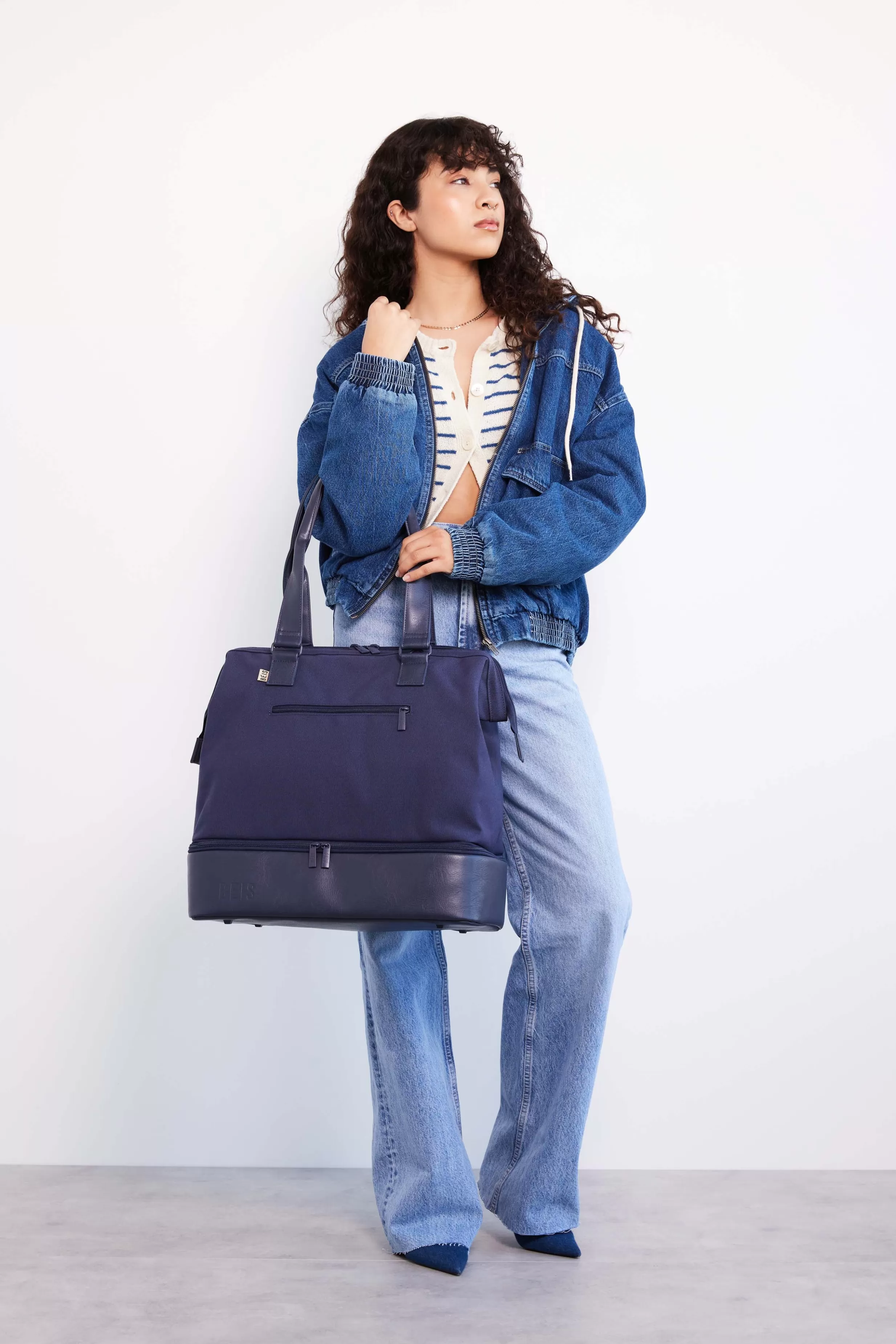 Shop The Mini Weekender In Navy Weekenders